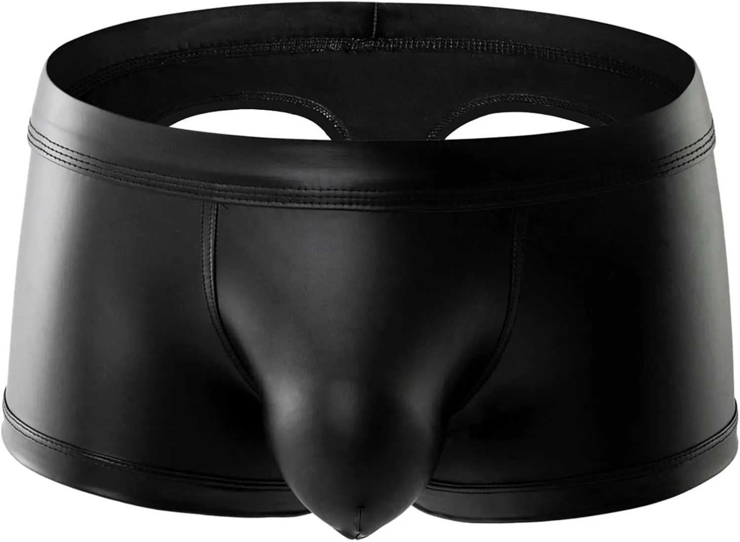 Men's Faux Leather Bulge Pouch Boxer Shorts Briefs Underwear Pants Most Popular Mens Boxers