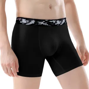 Men's Four Corners Solid Color U Raised Men's Shorts Mid Waist Breathable Men's Underwear Briefs