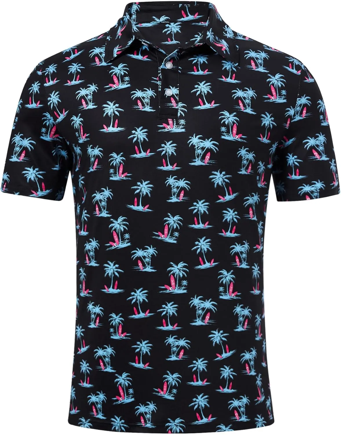 Mens Funny Golf Shirts for Men Polo Performance Moisture Wicking Dry Fit Shirt M-XXL
