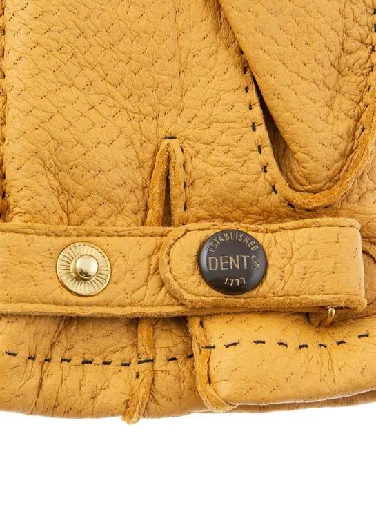 Men's Heritage Handsewn Three-Point Vicuña-Lined Peccary Leather Gloves