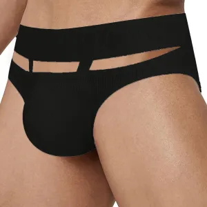 Men's Hollowed Out Rings Briefs Sports Low Waist Raised Hips Threaded Briefs. Mens Soft Underwear