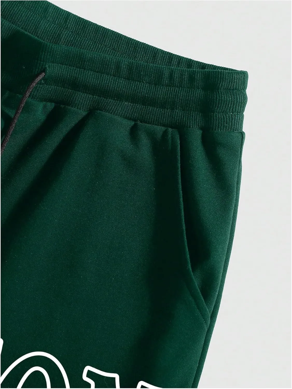 Men's Letter Graphic Shorts Drawstring Waist Workout Gym Designer Shorts