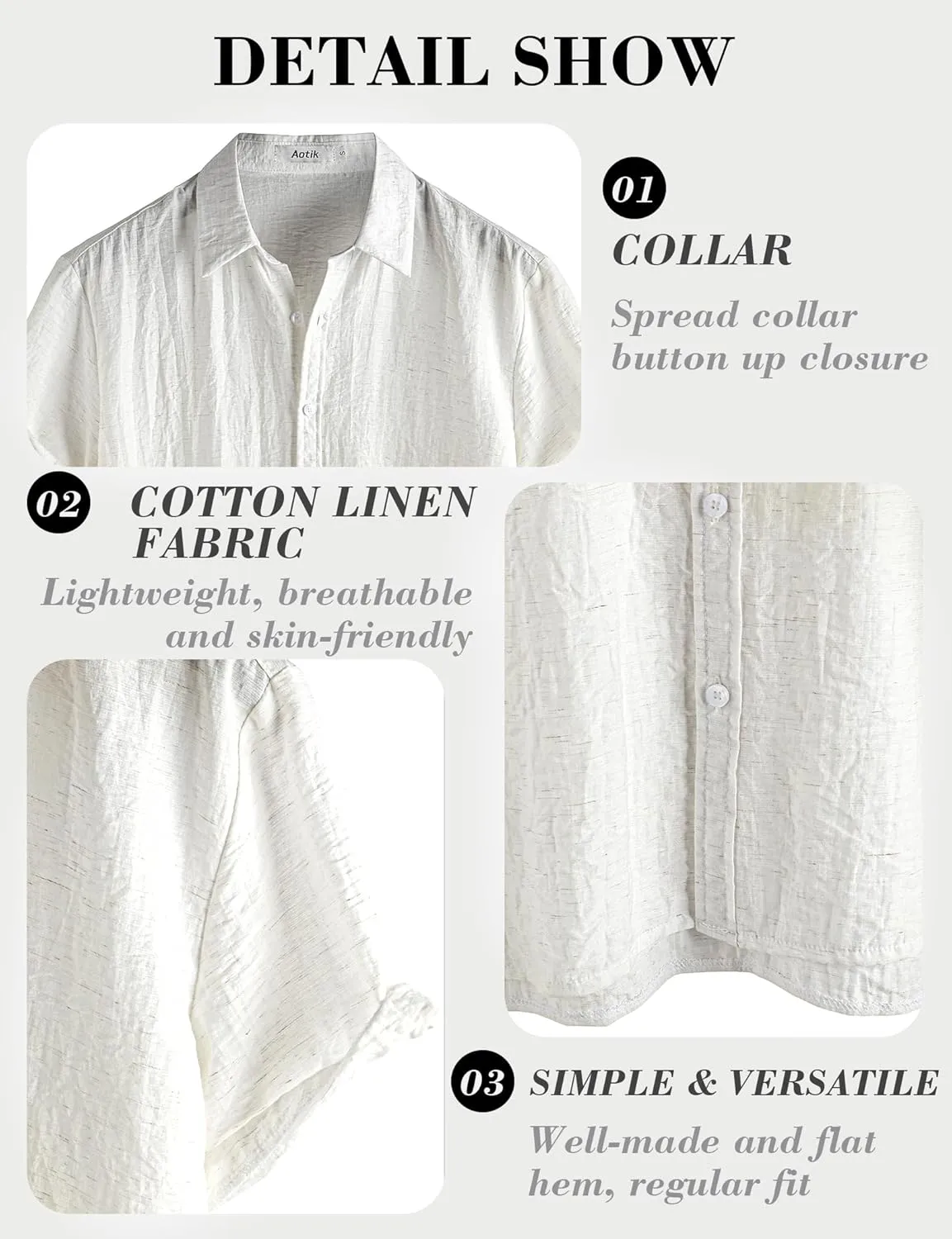 Mens Linen Shirts Casual Short Sleeve Button Down Shirts Tropical Beach Summer Hawaiian Shirt