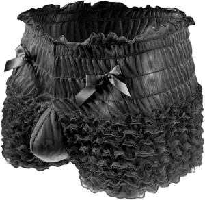 Mens Sexy Underwear Ice Lace Contrast Thong T Pants Silk Panties Men