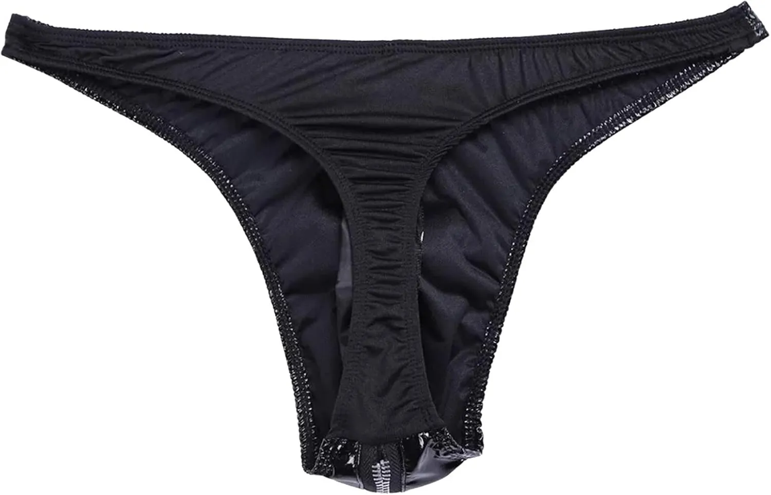 Mens Solid Color Leather Shorts Sexy Soft Leather Taste Underwear Shorts Pants 80s Tees Men