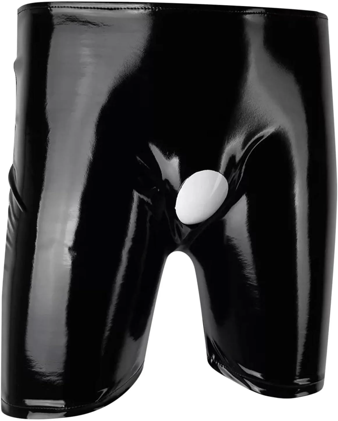 Mens Solid Color Leather Shorts Sexy Soft Leather Taste Underwear Shorts Pants Trousers Sexy T Shirt Men