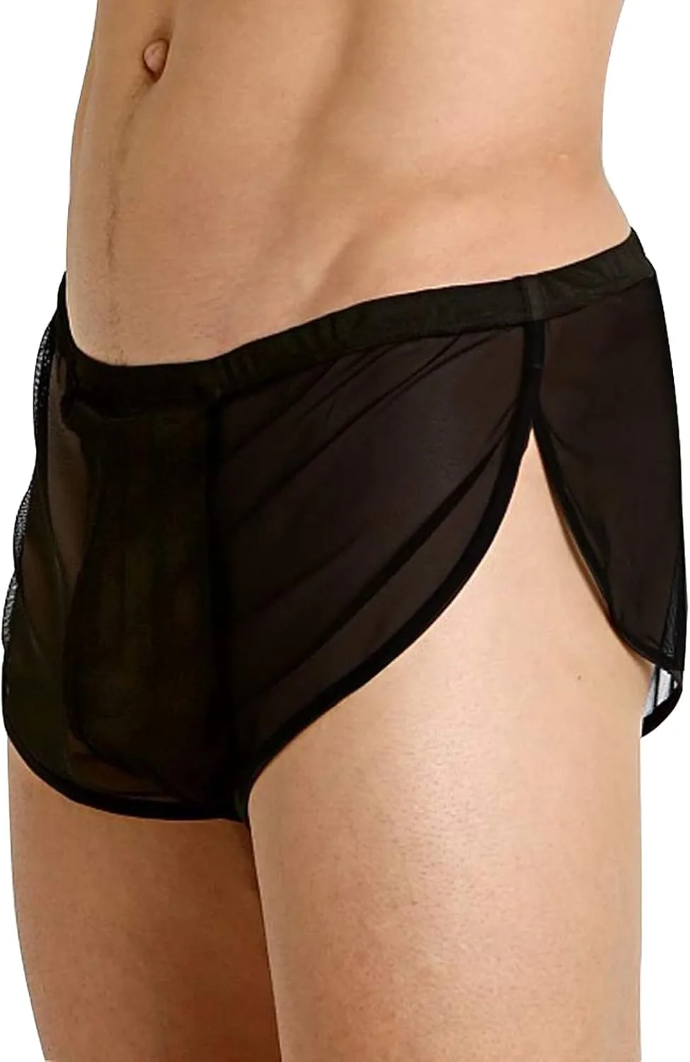 Mens Underwear Boxer Briefs Men's Underwear Boxer Briefs Moisture-Wicking Side Slit Low Rise Breathable Underpants