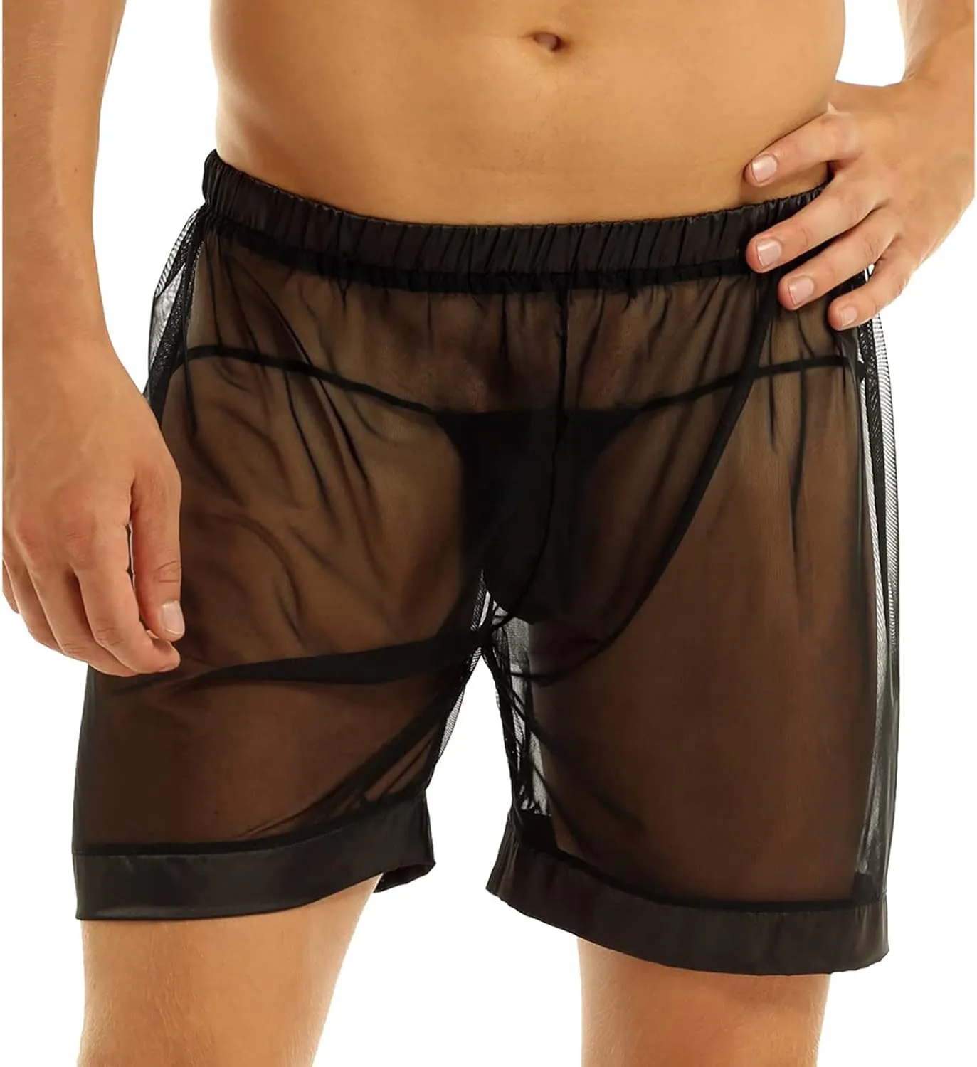 Mens Underwear Boxer Briefs Men's Underwear Boxer Briefs Moisture-Wicking Side Slit Low Rise Breathable Underpants