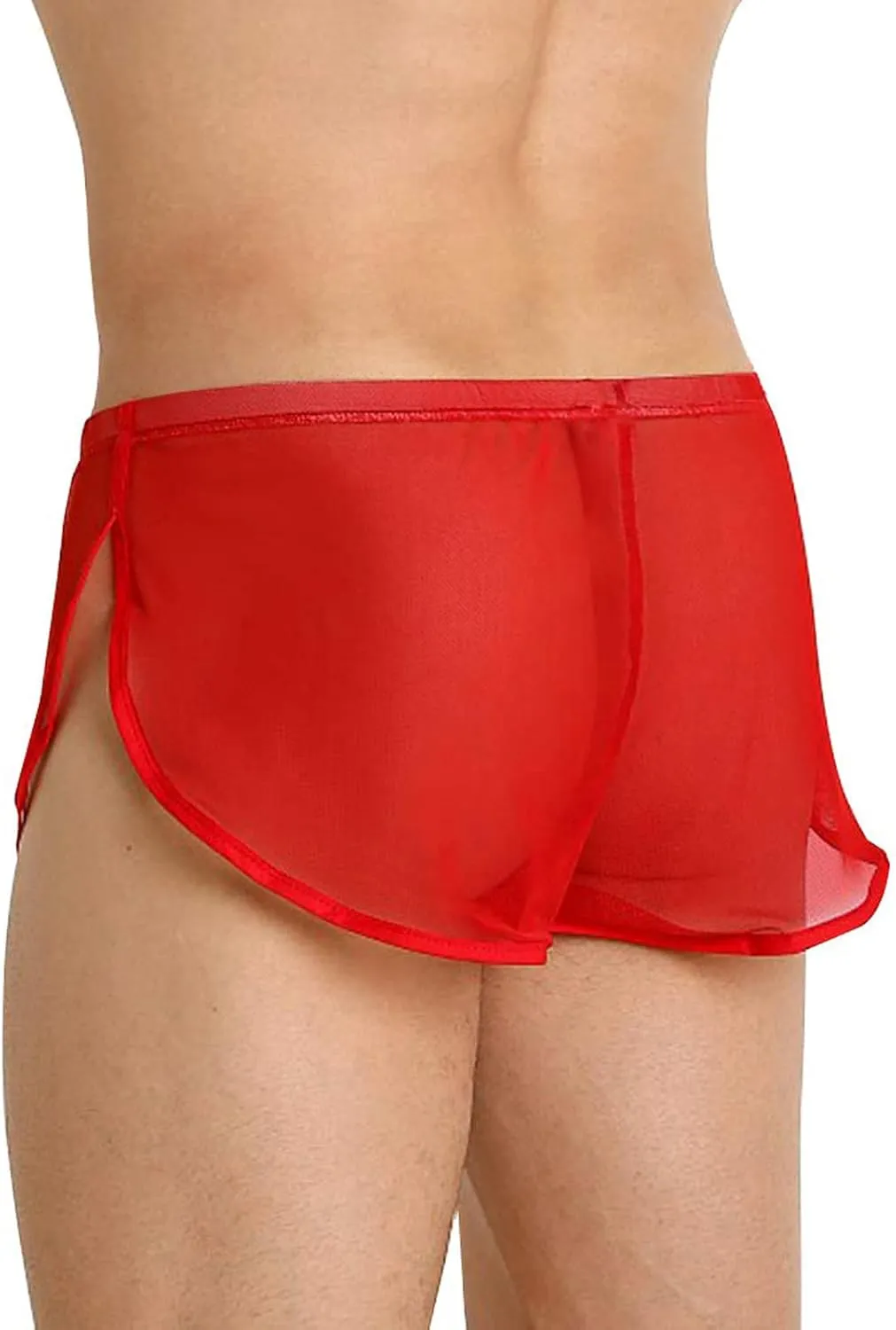 Mens Underwear Boxer Briefs Men's Underwear Boxer Briefs Moisture-Wicking Side Slit Low Rise Breathable Underpants
