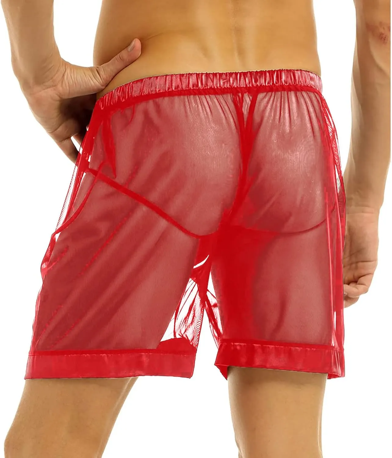 Mens Underwear Boxer Briefs Men's Underwear Boxer Briefs Moisture-Wicking Side Slit Low Rise Breathable Underpants