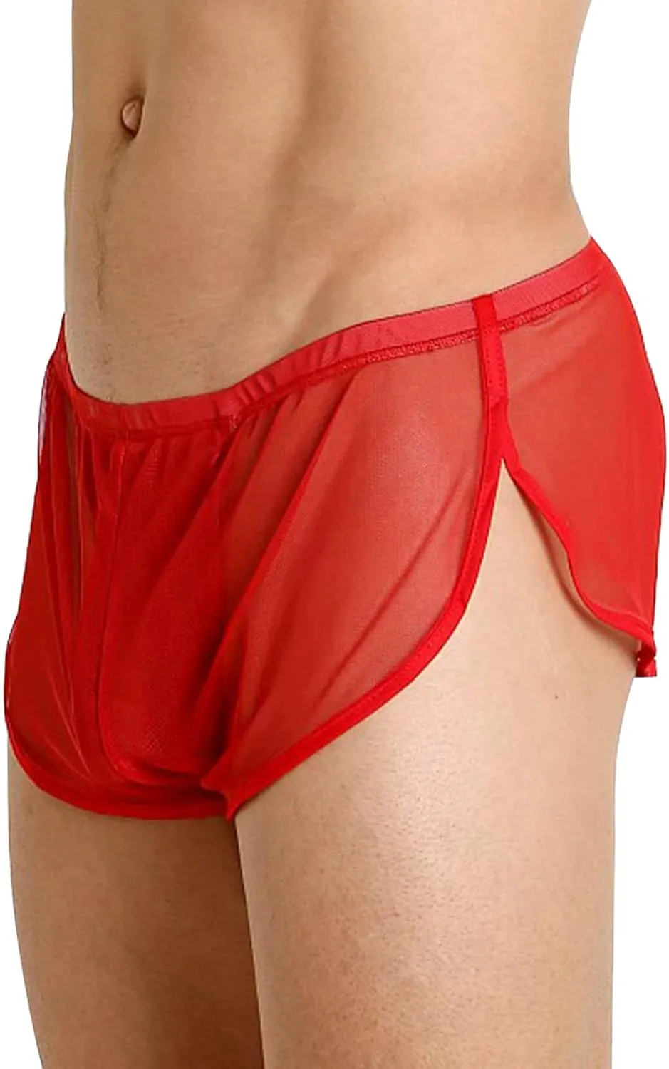 Mens Underwear Boxer Briefs Men's Underwear Boxer Briefs Moisture-Wicking Side Slit Low Rise Breathable Underpants