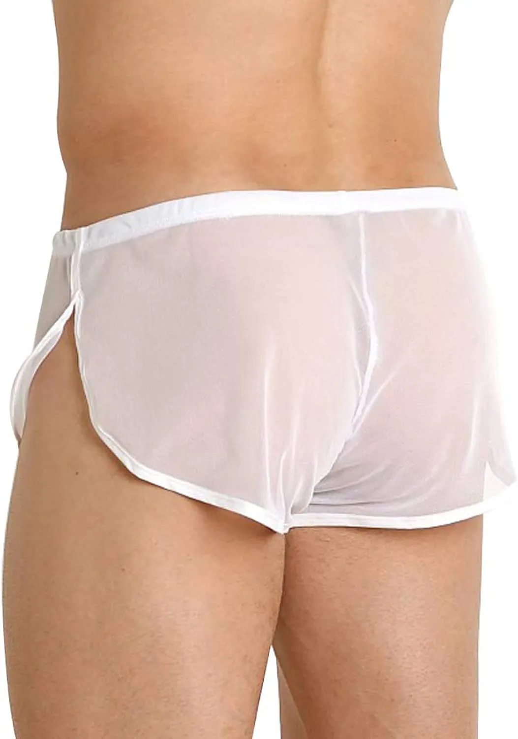 Mens Underwear Boxer Briefs Men's Underwear Boxer Briefs Moisture-Wicking Side Slit Low Rise Breathable Underpants