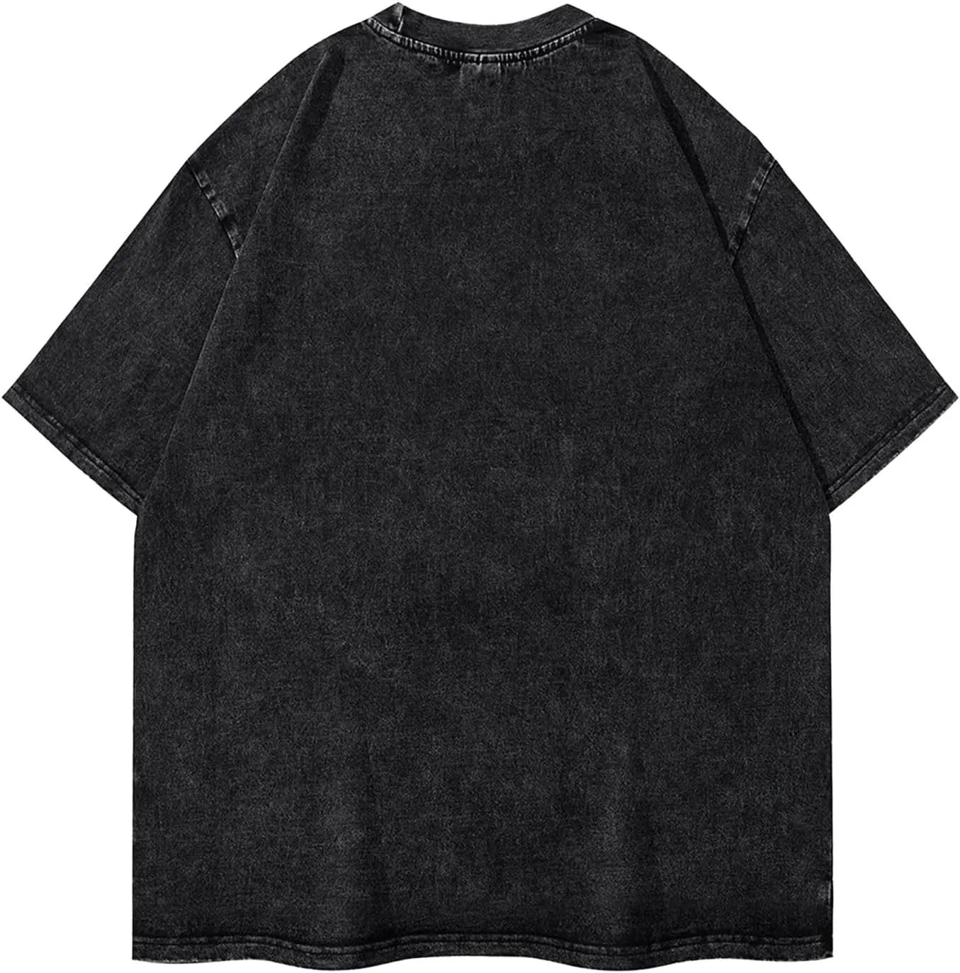Mens Vintage Oversized Casual Drop Shoulder T-Shirt Loose Tee Top