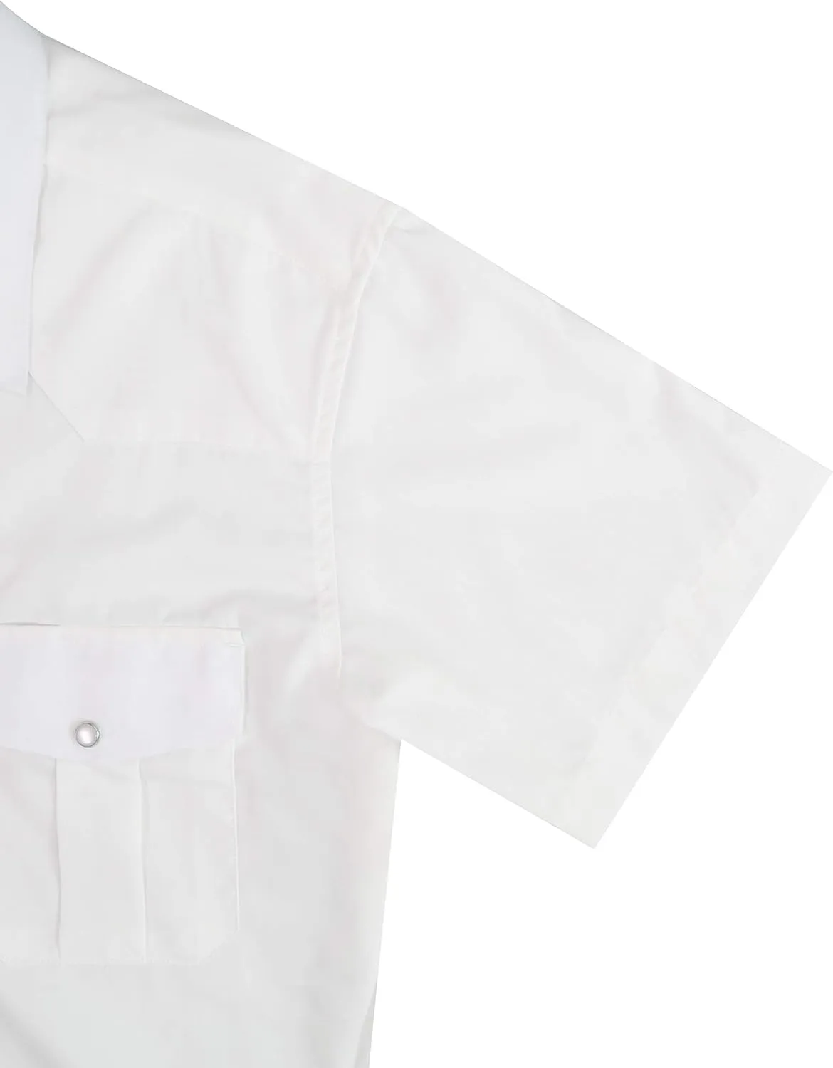 Mens Western Cowboy Pearl Snap Short Sleeve Casual Two Pockets Work Solid Derss Button Up Wrinkle Free Shirts