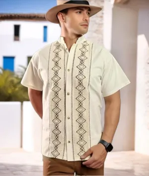 Mexican Shirts for Men - Guayabera Shirts for Men, Elegant 100% Cotton, Made in Mexico, guayaberas para Hombre