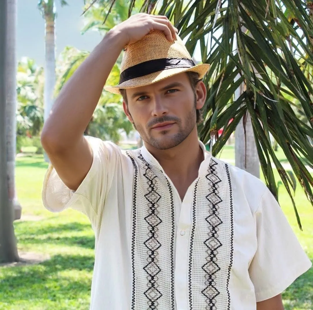Mexican Shirts for Men - Guayabera Shirts for Men, Elegant 100% Cotton, Made in Mexico, guayaberas para Hombre