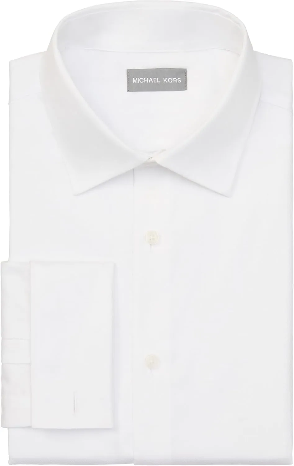 Michael Kors Men's Dress Shirt Comfort Stretch French Cuff Regular Fit