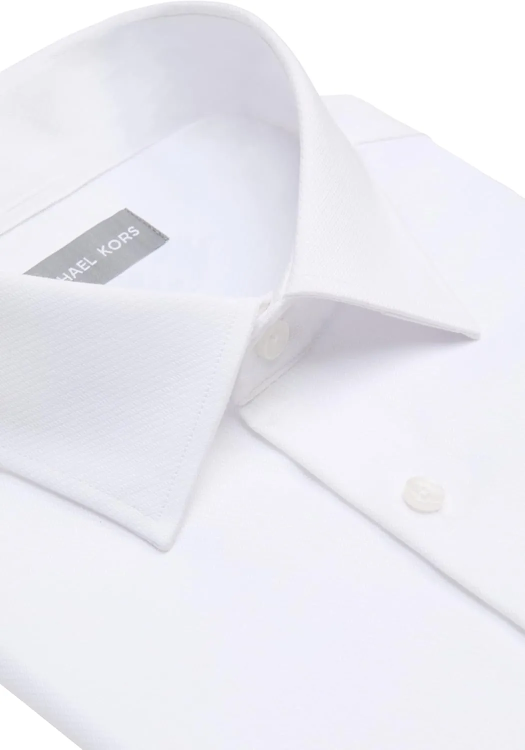 Michael Kors Men's Dress Shirt Comfort Stretch French Cuff Regular Fit