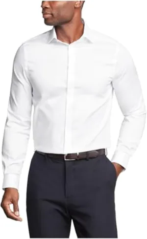 Michael Kors Men's Dress Shirt Ultra Wrinkle Free Stretch Regular Fit