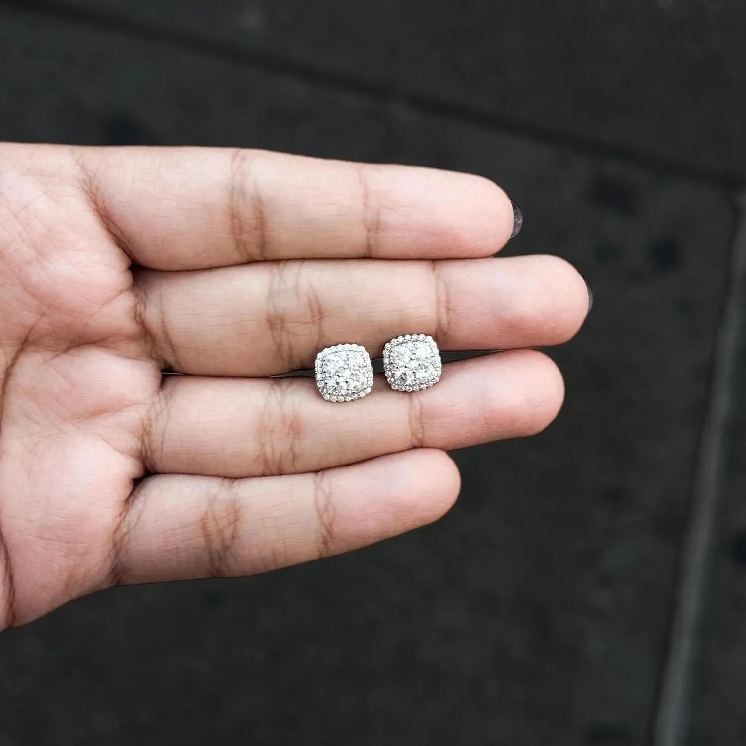 Moissanite Stud Earrings for Men & Women  925 Sterling Silver, Screw Back, Hypoallergenic, Passes Diamond Tester, Luxury Gift