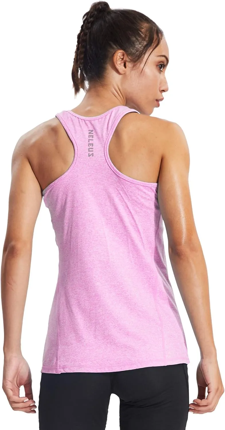 NELEUS Women's Workout Tank Top Racerback Yoga Tanks Athletic Gym Shirts