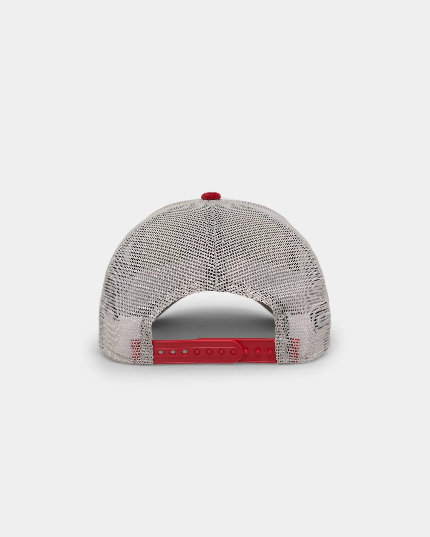 New Era Anaheim Angels '2-Tone Corduroy' 9FORTY A-Frame Trucker Snapback Chrome/Red