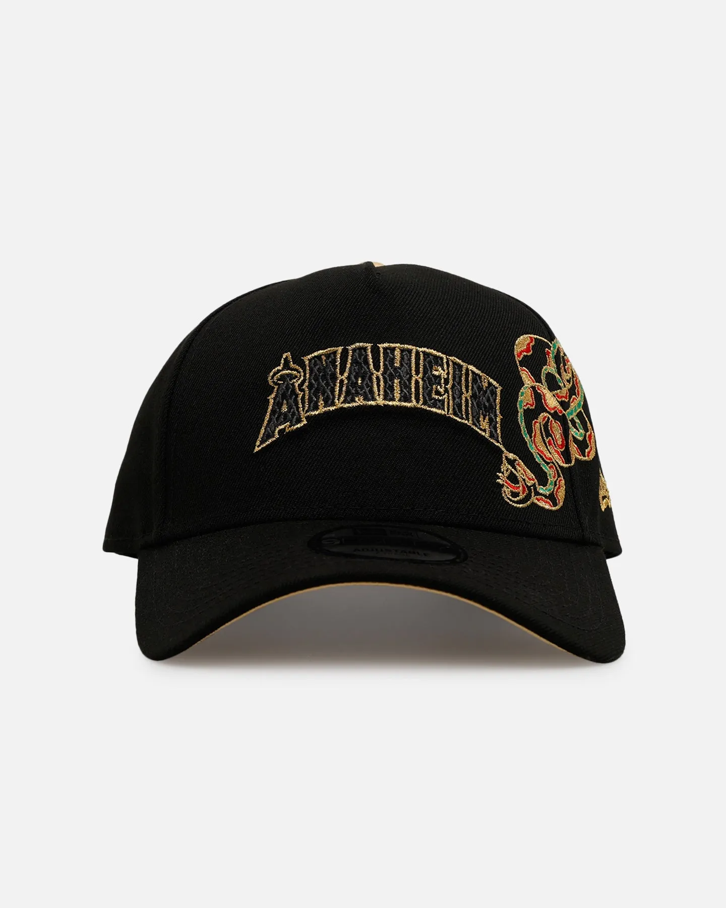 New Era Anaheim Angels 'Year Of The Snake' 9FORTY A-Frame Snapback Black/Gold