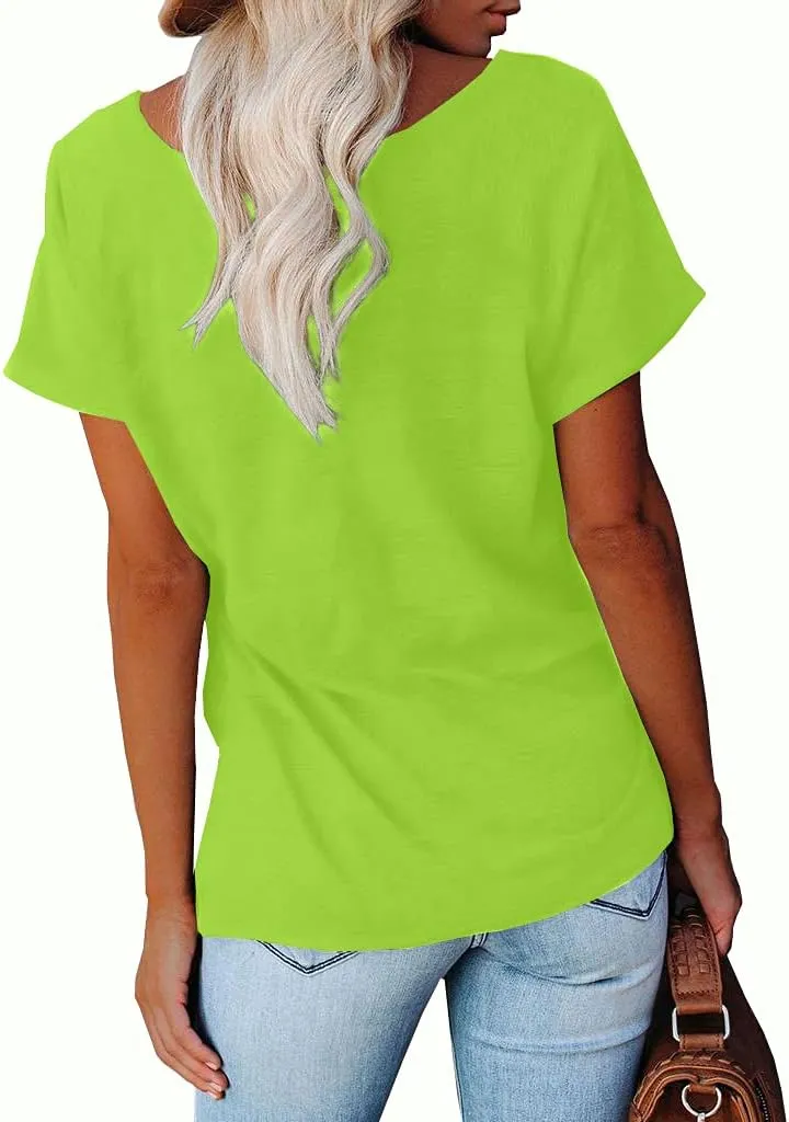 NIUBIA Women's T Shirts Summer Tops Simple Heart Graphic Shirts Sayings Short Sleeve Vacation Casual Blouse Thankful Tee