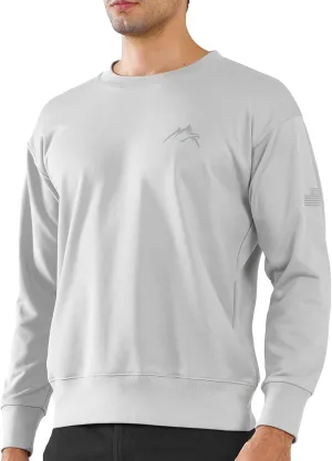 NORTHYARD Men's Crewneck Sweatshirt Long Sleeve Cotton Pullover Moisture Wicking Comfortable Casual Sweatshirts for Men