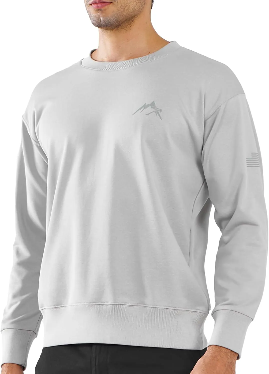 NORTHYARD Men's Crewneck Sweatshirt Long Sleeve Cotton Pullover Moisture Wicking Comfortable Casual Sweatshirts for Men