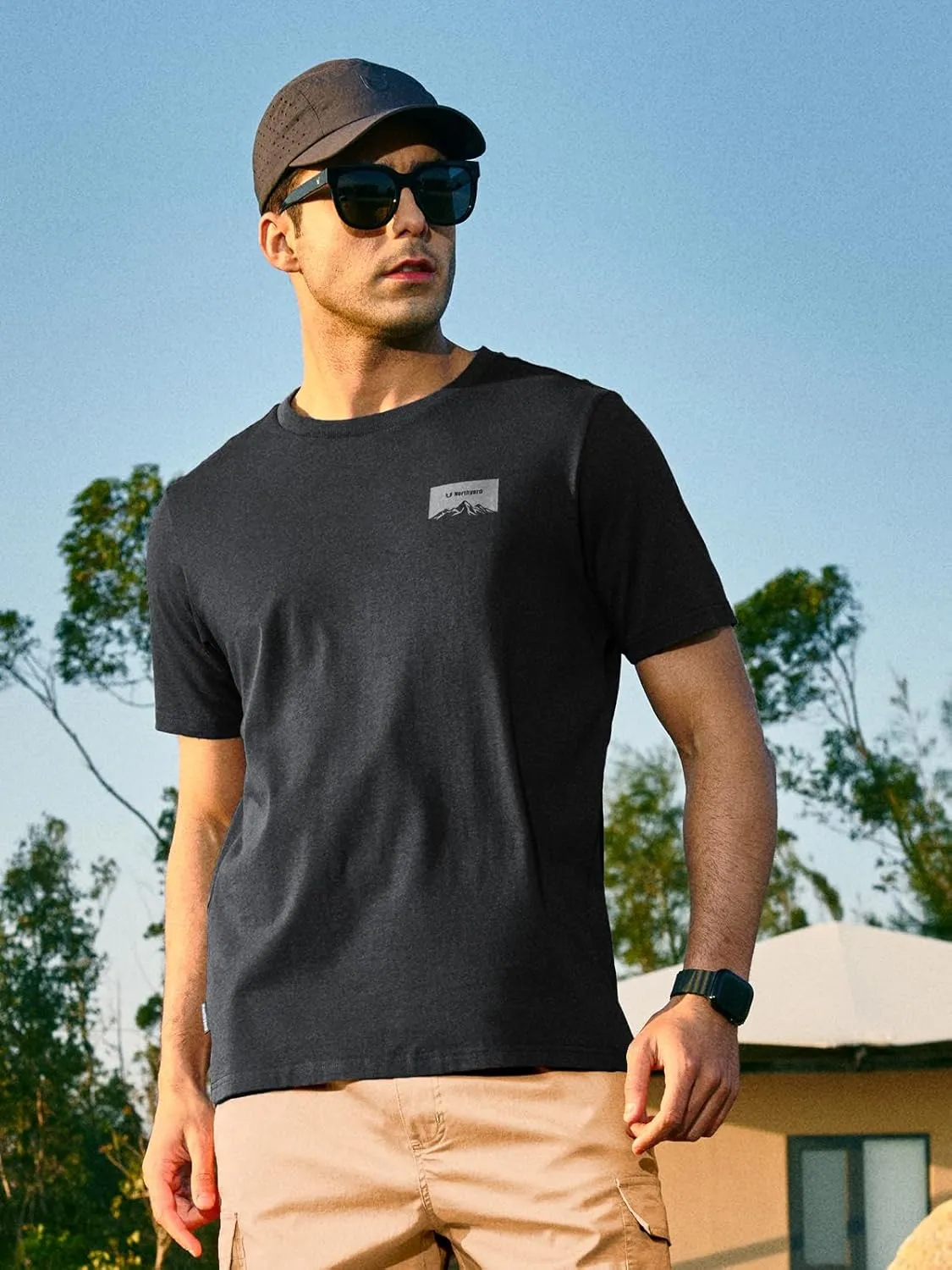 NORTHYARD Men's Heavyweight Cotton T-Shirts Crewneck Short Sleeve Fashion Casual Shirts for Men