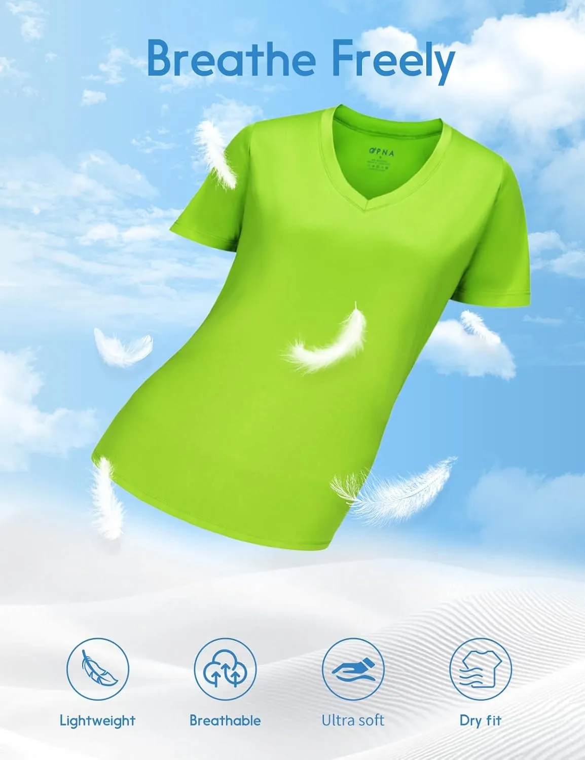 Opna Women's Short Sleeve Moisture Wicking Athletic Shirts