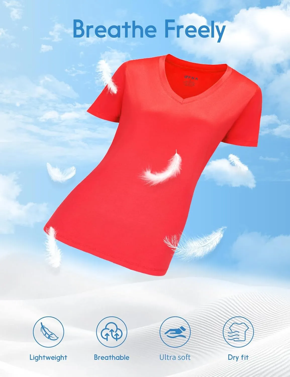 Opna Women's Short Sleeve Moisture Wicking Athletic Shirts