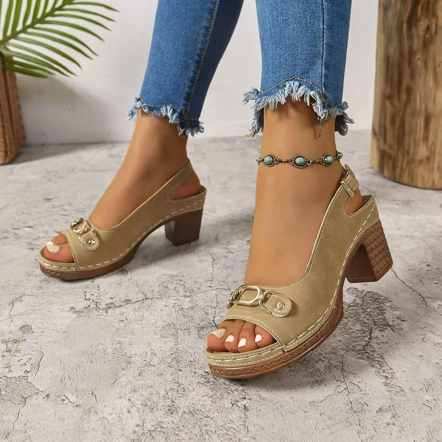 Orthopedic Platform Wedge Sandals for Women Walking Slippers Arch Support Summer Dressy Open Toe Ankle Strap Sandal Sandals Beach Boho Shoes Comfortable Outdoor Shoes