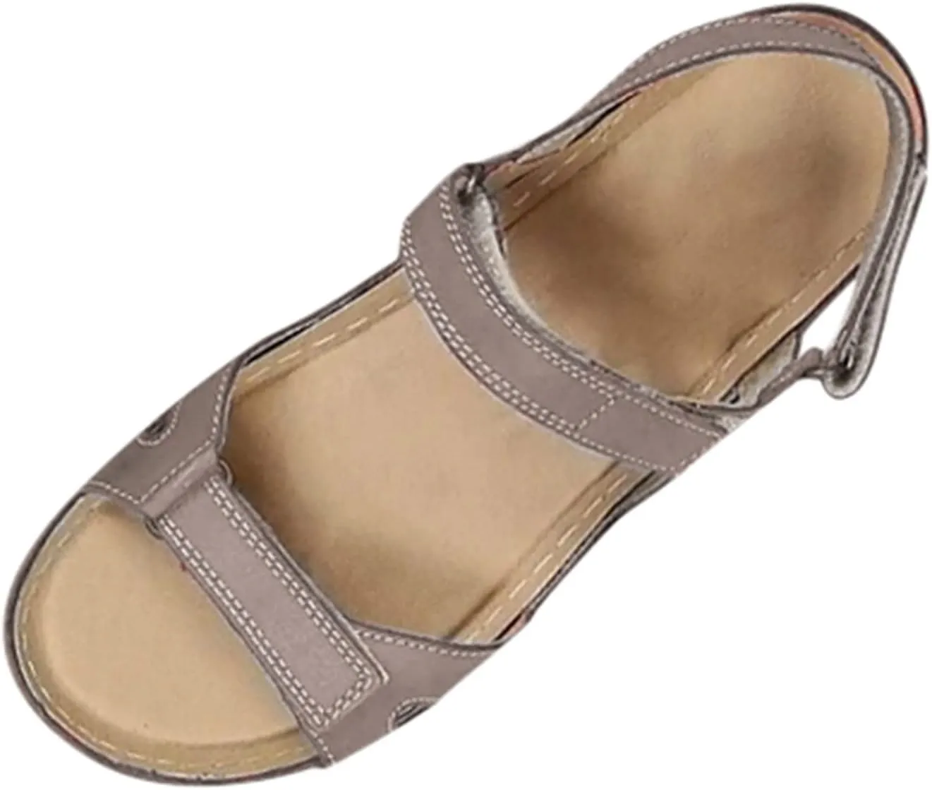 Orthopedic Sandals for Women, Arch Support Sandals Orthotic Walking Sandals Open Toe Sandals Ankle Strap Flat Sandals