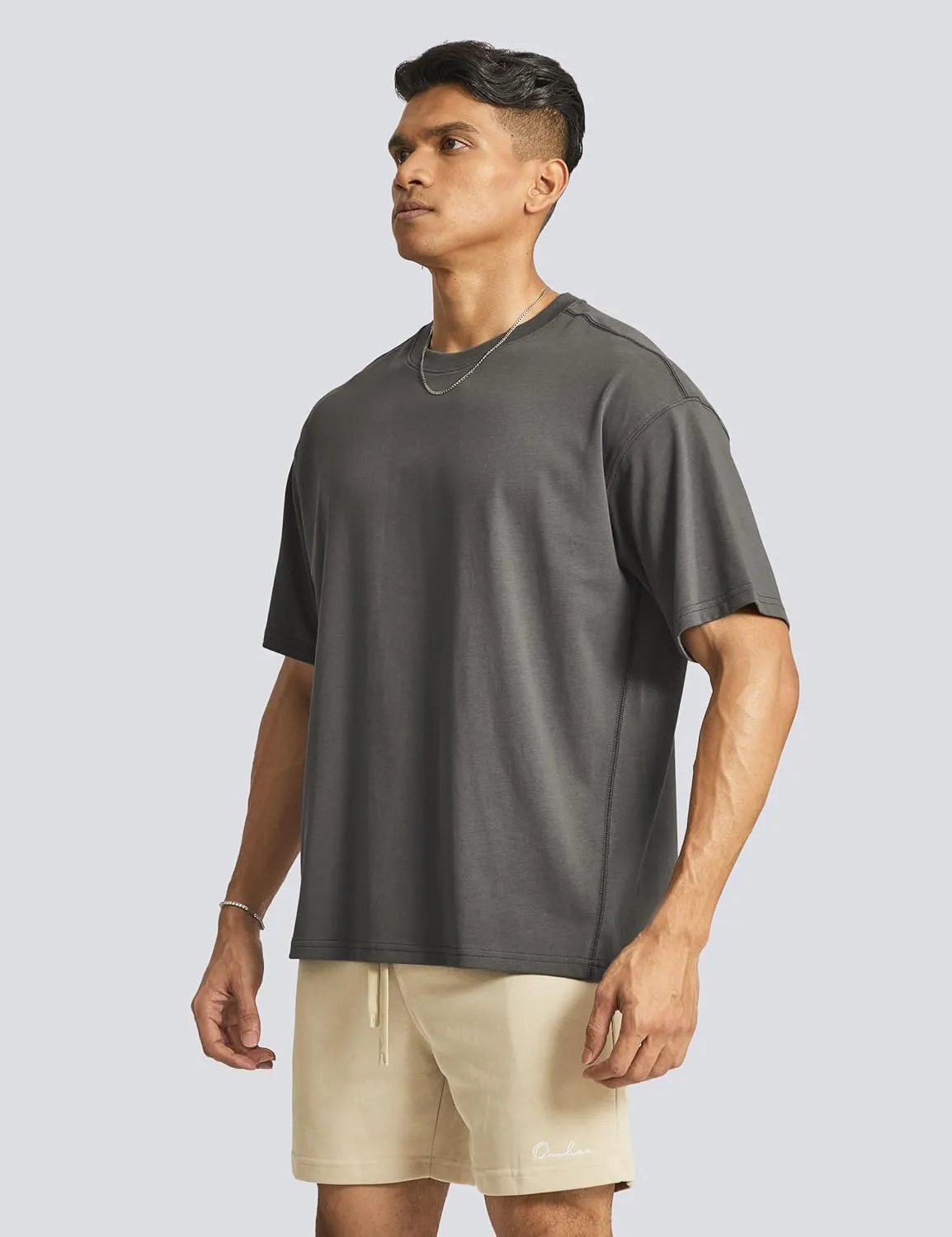 Ouber Men's Loose Fit Gym Short Sleeve T-Shirts Athletic Workout Running Casual Shirts