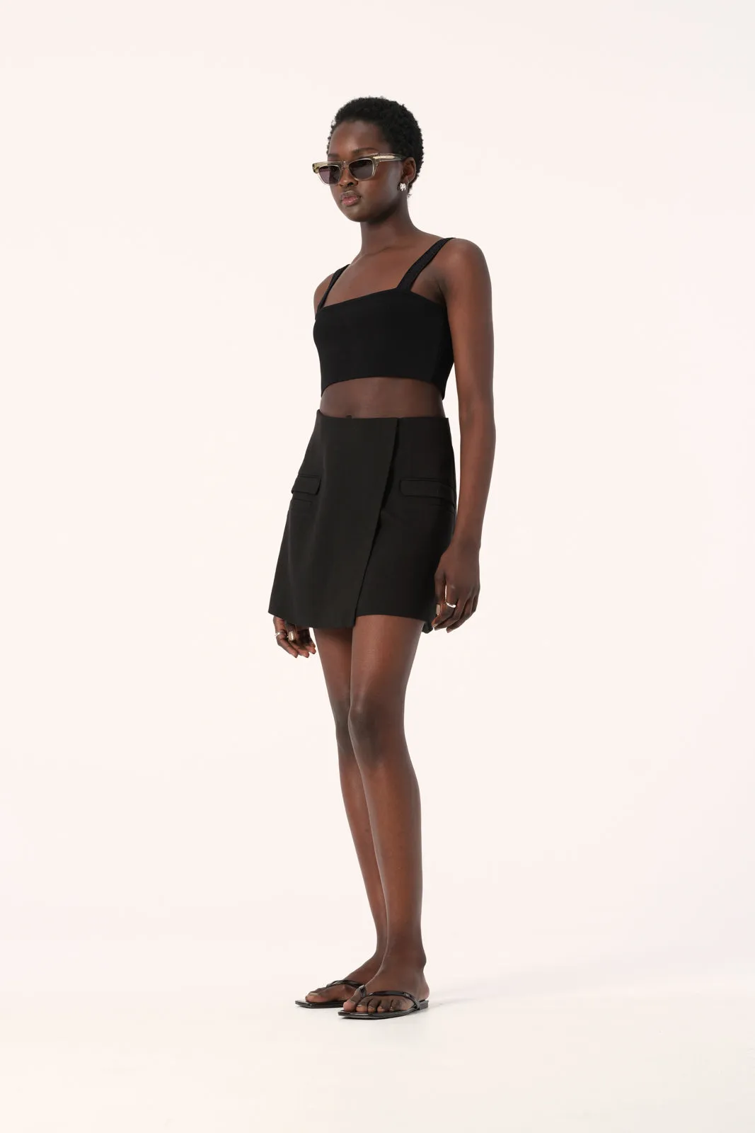 Palermo Knit Bralette Black
