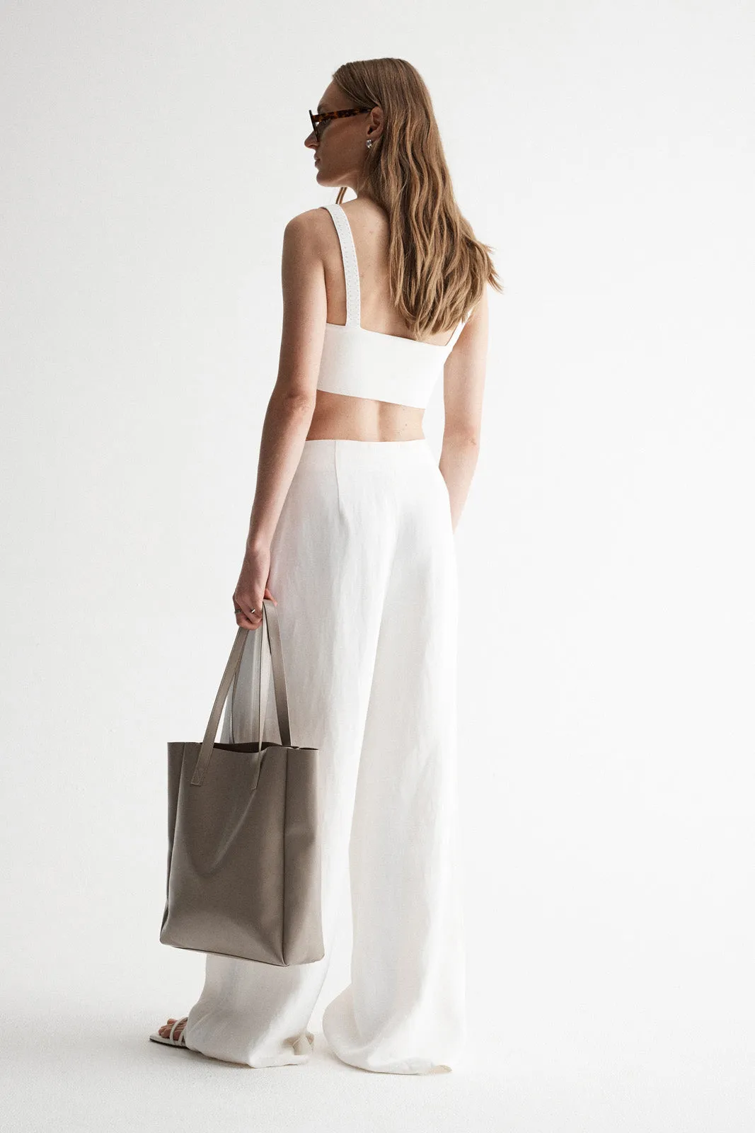 Palermo Knit Bralette White