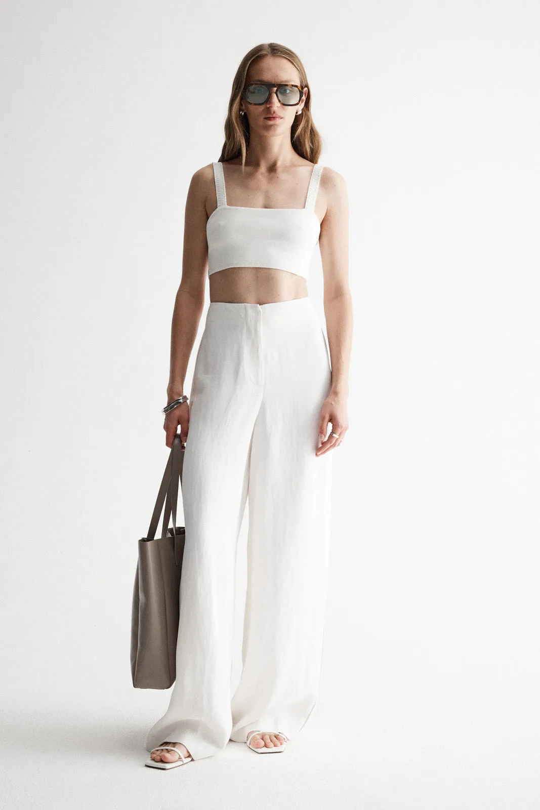 Palermo Knit Bralette White