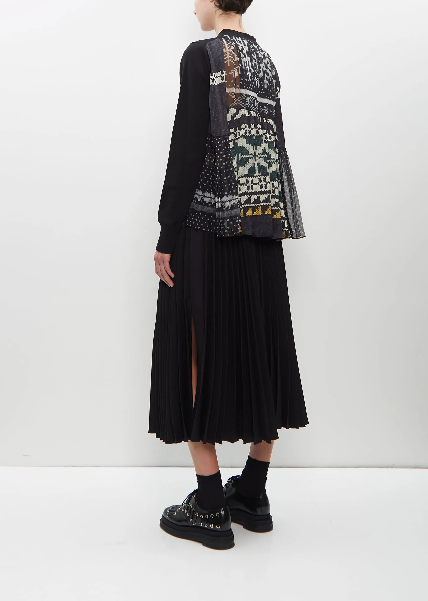 Pattern Knit Cardigan