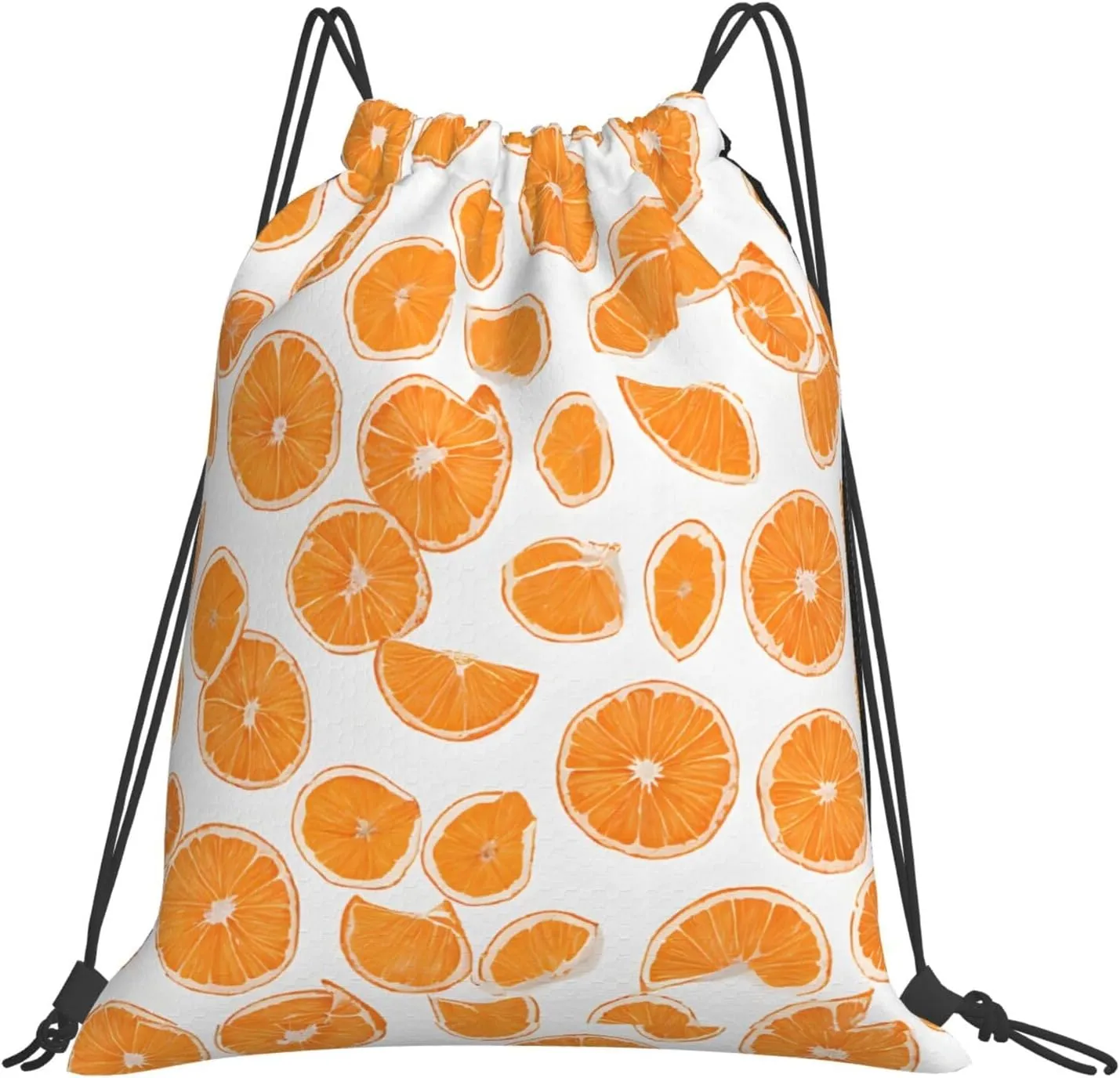 (Peach) Drawstring Backpack Drawstring Gym Bag Foldable Water Drawstring Bags Draw String Back Bag For Shopping Sport Yoga Travel, Swimming, Beach