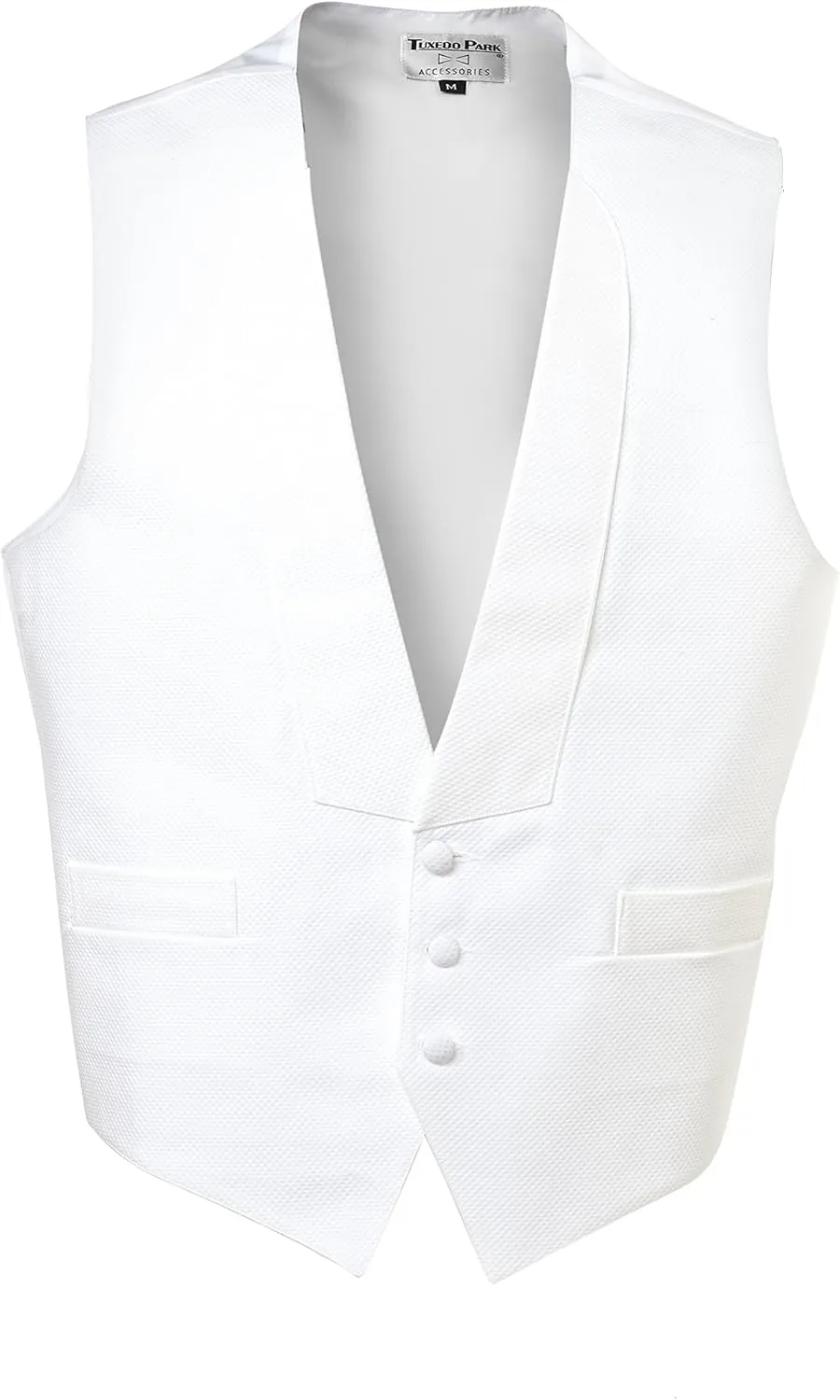 Pique Fullback Vest with Self Tie Bow Tie