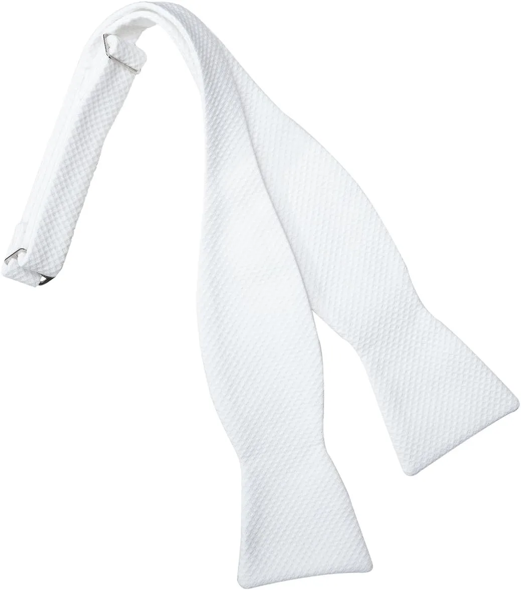 Pique Fullback Vest with Self Tie Bow Tie