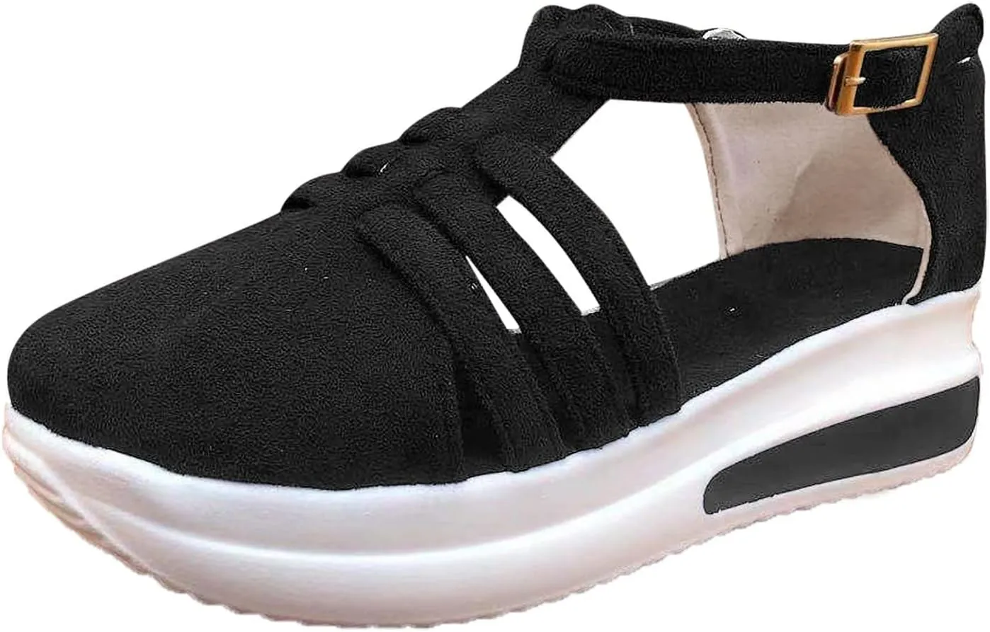 platform sneakers for women Orthopedic Sandals for Women Fashion,Womens Walking Sandals with Arch Support Anti-Slip Comfortable Casual Flip Flops