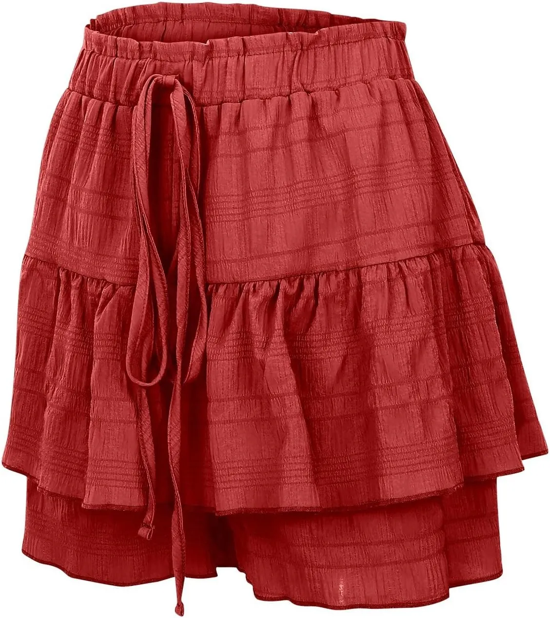 Pleated Tennis Skirt for Women High Waisted with Shorts Underneath Drawstring Athletic Golf Ruffle Skorts Skirts