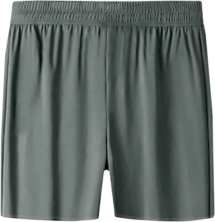 Plus Size Running Shorts for Women Summer Quick Drying Sportswear Athletic Casual Solid Elastic Waist Pants