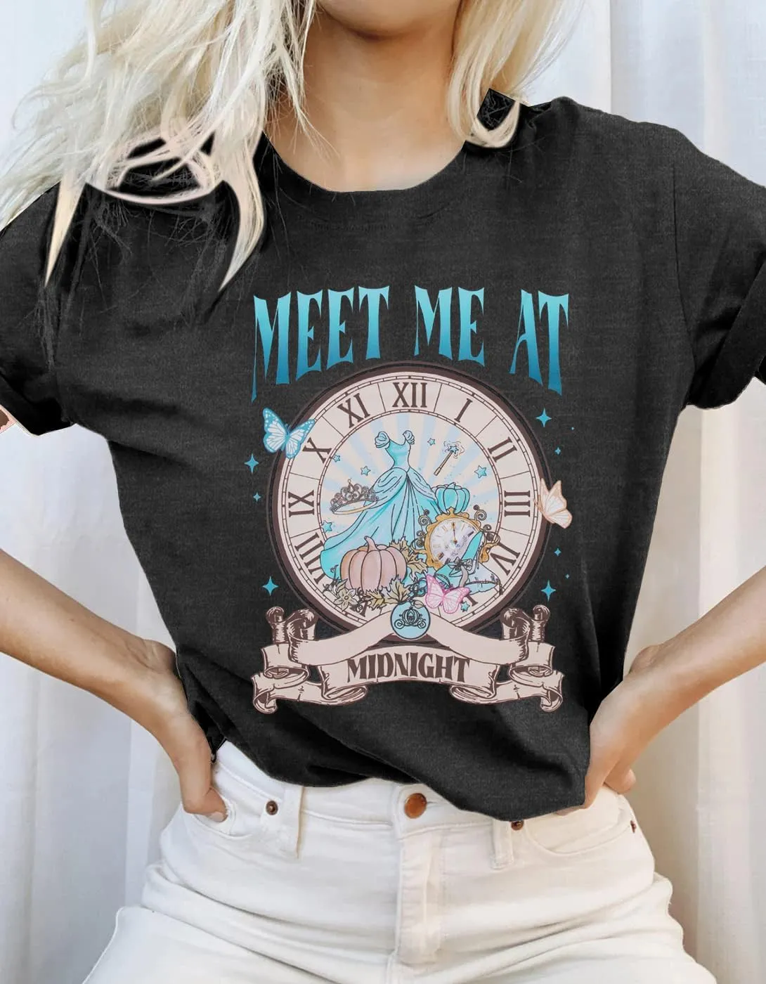 Princess Shirts Magic Kingdom Tee: Women Meet Me at Shirt Music Album Shirts Family Vacation Tops