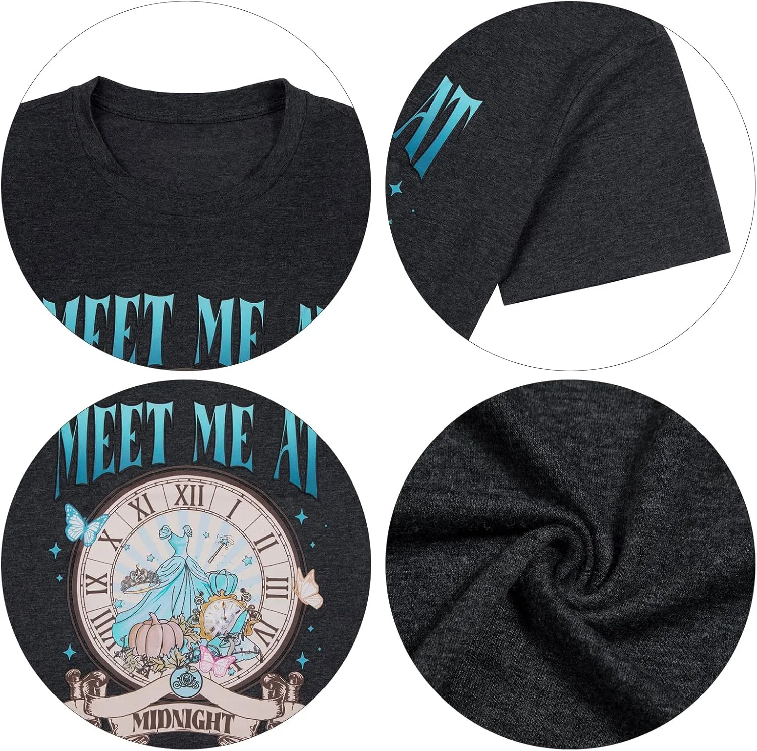 Princess Shirts Magic Kingdom Tee: Women Meet Me at Shirt Music Album Shirts Family Vacation Tops