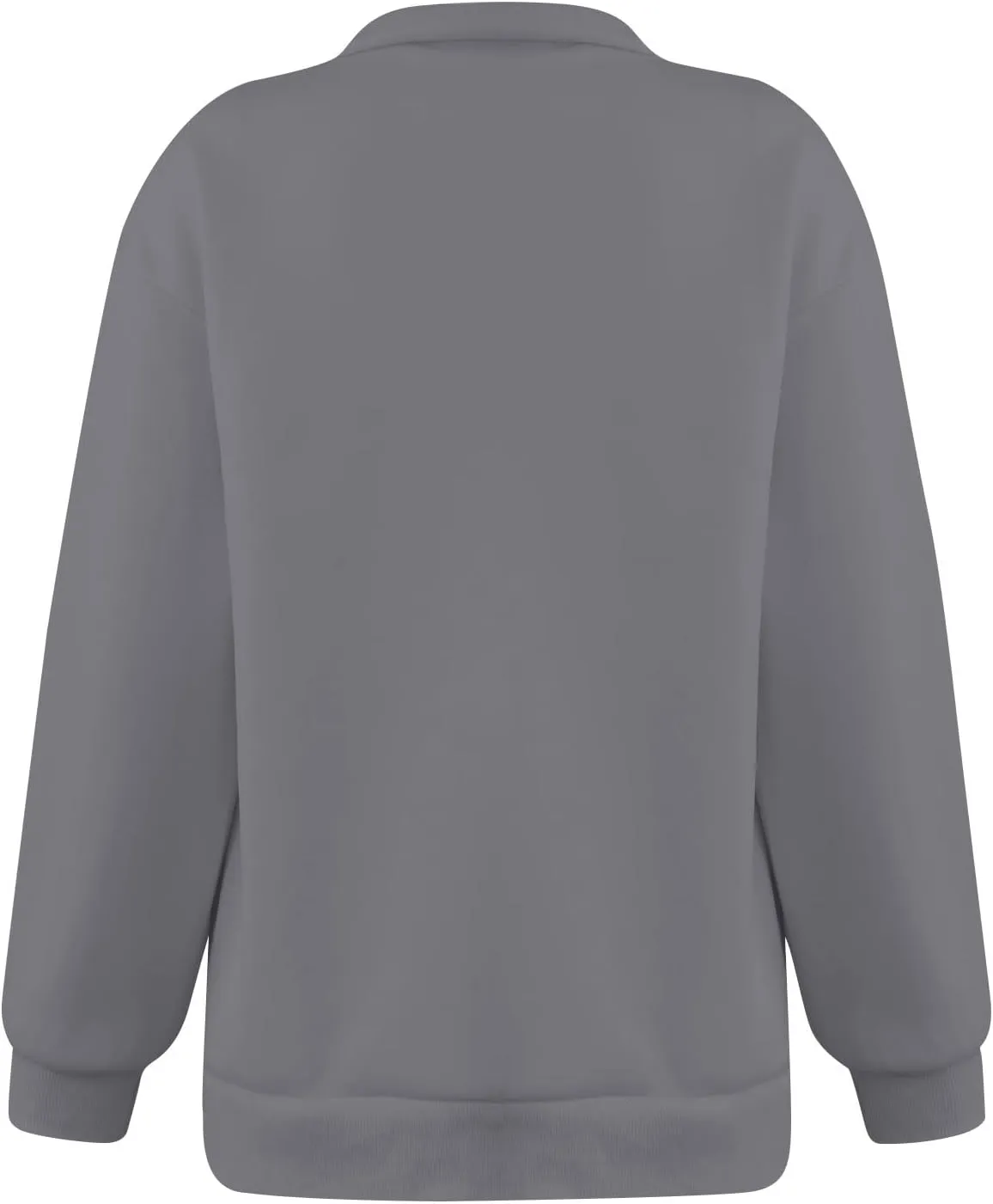Quarter Zip Pullover for Women Fall Long Sleeve Sweaters Half Zip Blouses Drop Shoulder Y2k Clothes Casual Sweatshirt