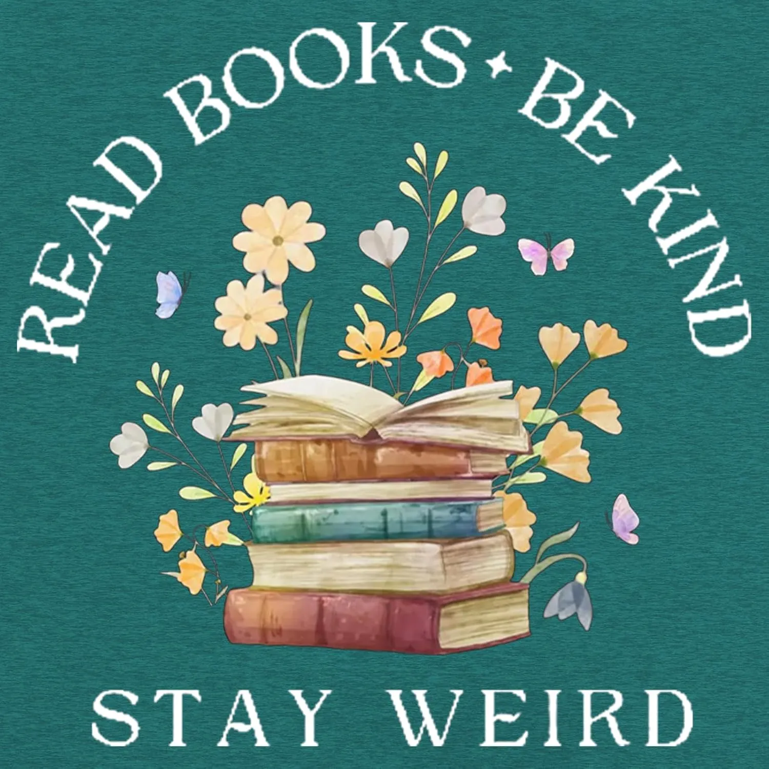Read Shirt for Womens Read Books Be Kind Stay Weird Print Tshirt Funny Bookworm T-Shirt Read Tee